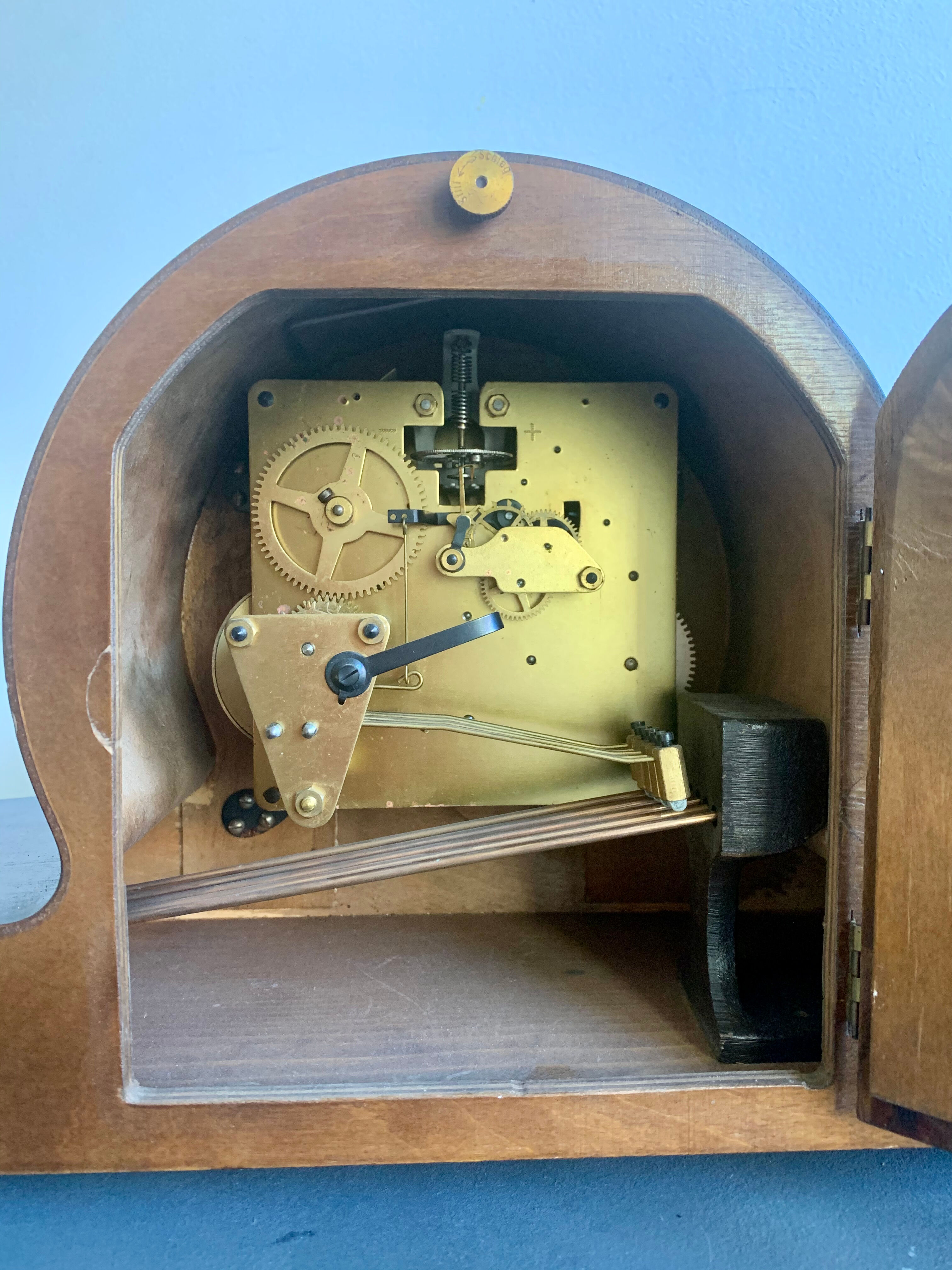 Mantel clock emes, germany, 1950s