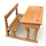 Miniature wooden desk for dolls