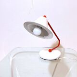 Memphis Milano lamp, red and white, 1980s Italy