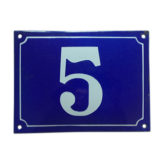 Plaque émaillée N°5