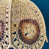 Suspension flowers in raffia - 60s