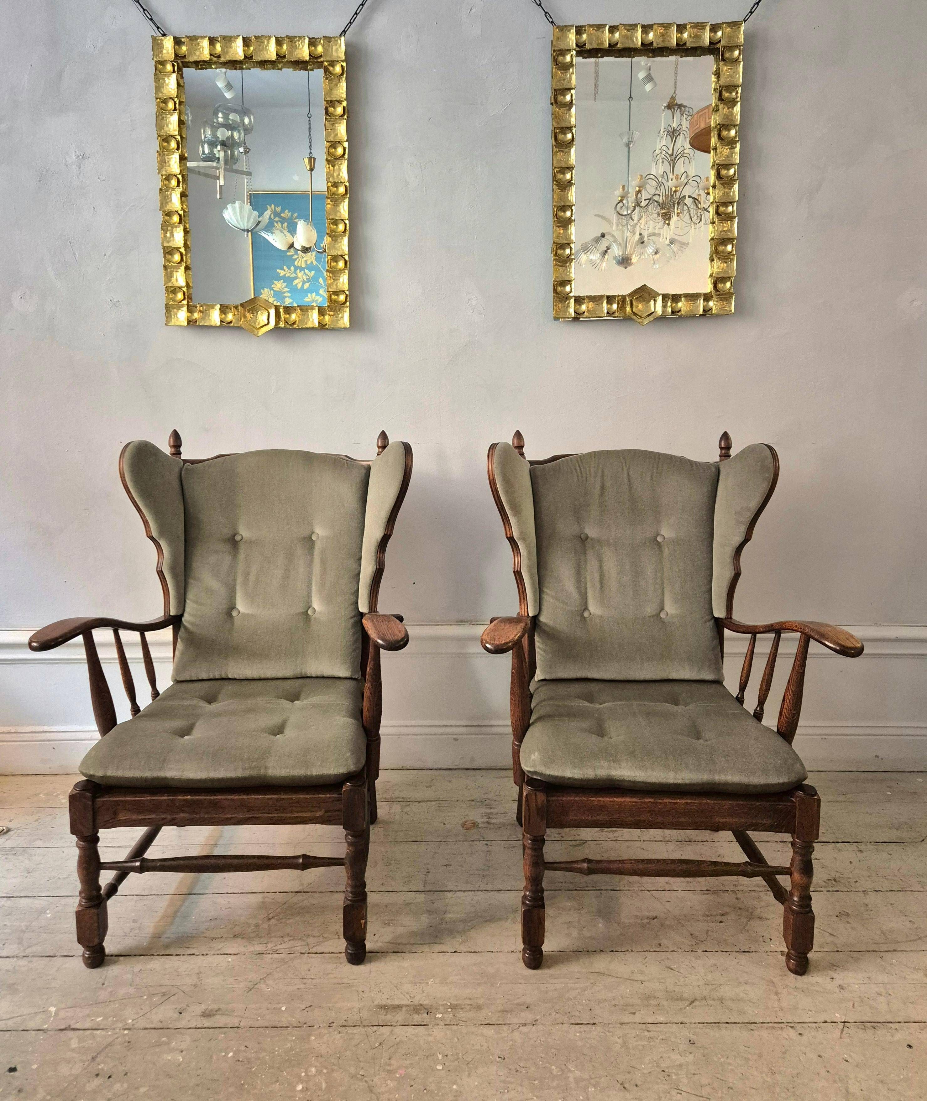 Paire de fauteuils scandinaves, années 1960/70.