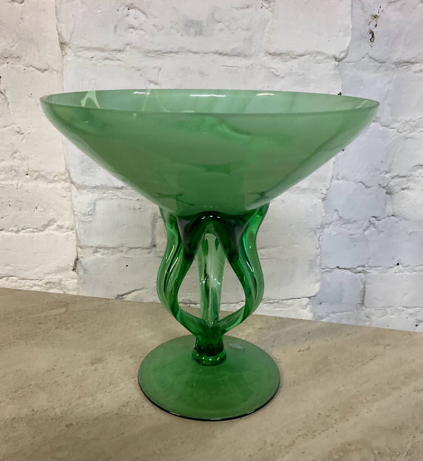 Vintage glass paste pocket tray