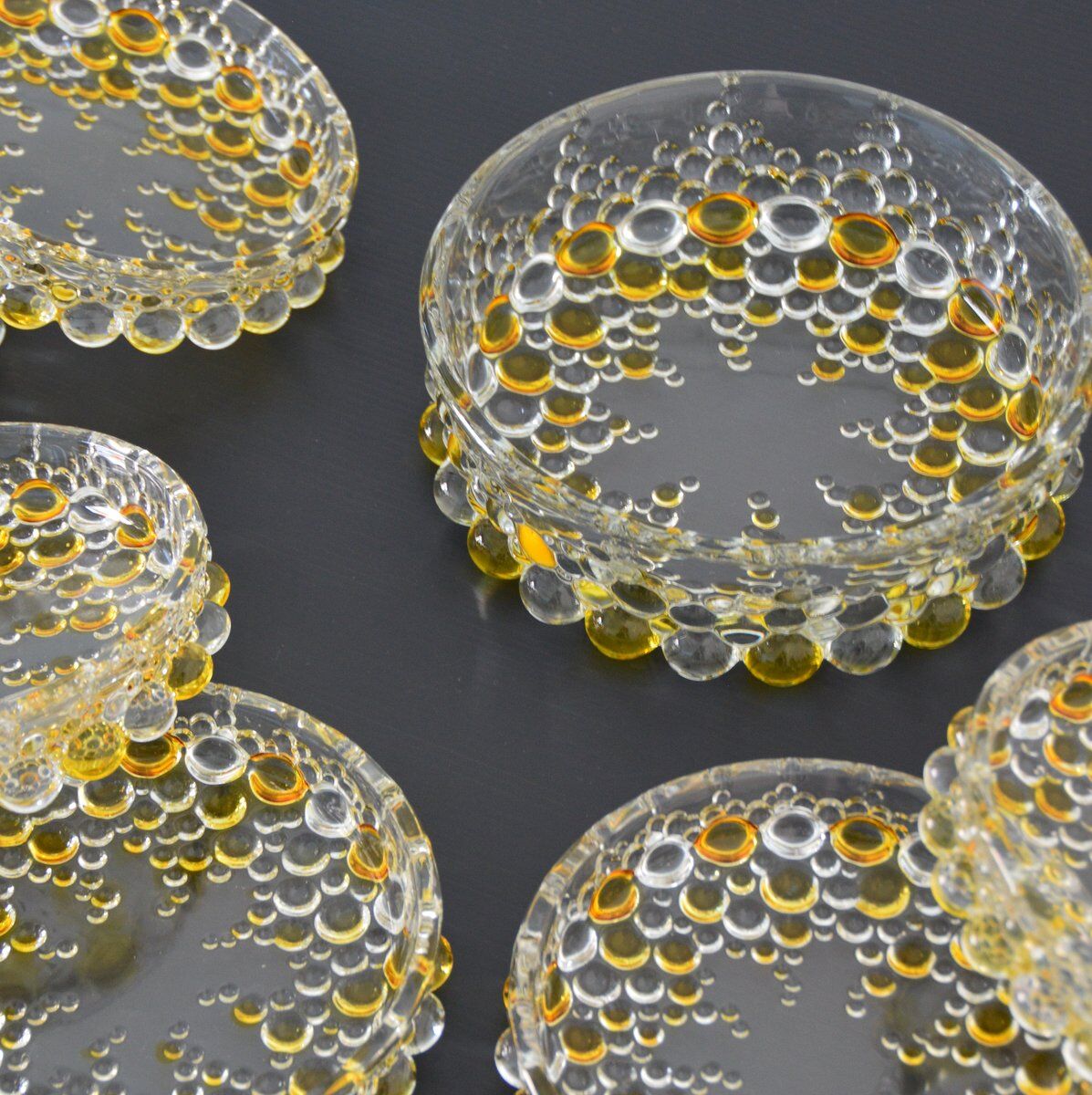 Dessert set from Walther Glass series "Boléro" 1960