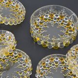 Dessert set from Walther Glass series "Boléro" 1960