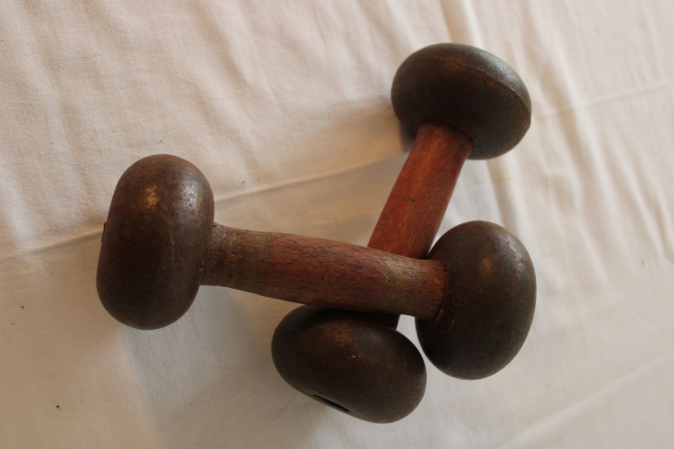 Ancienne paire d'altères