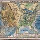 Vintage school map united states n°33 editions hatier by m.peyre