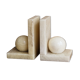 Pair of marble art deco book ends