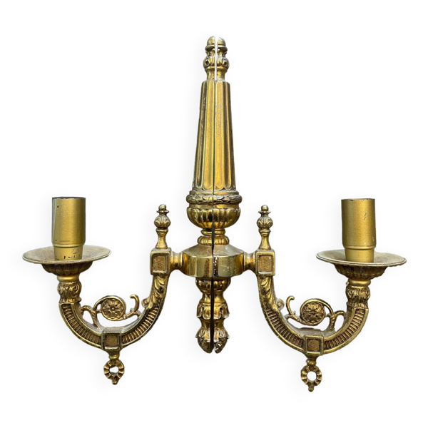 Paire d’appliques murales en bronze doré Art déco — Beyit