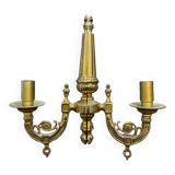 Pair of Art Deco gilt bronze wall sconces