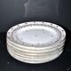 Niderviller lot de 6 assiettes Empire et soupière en porcelaine dure décor blé peint or 1790