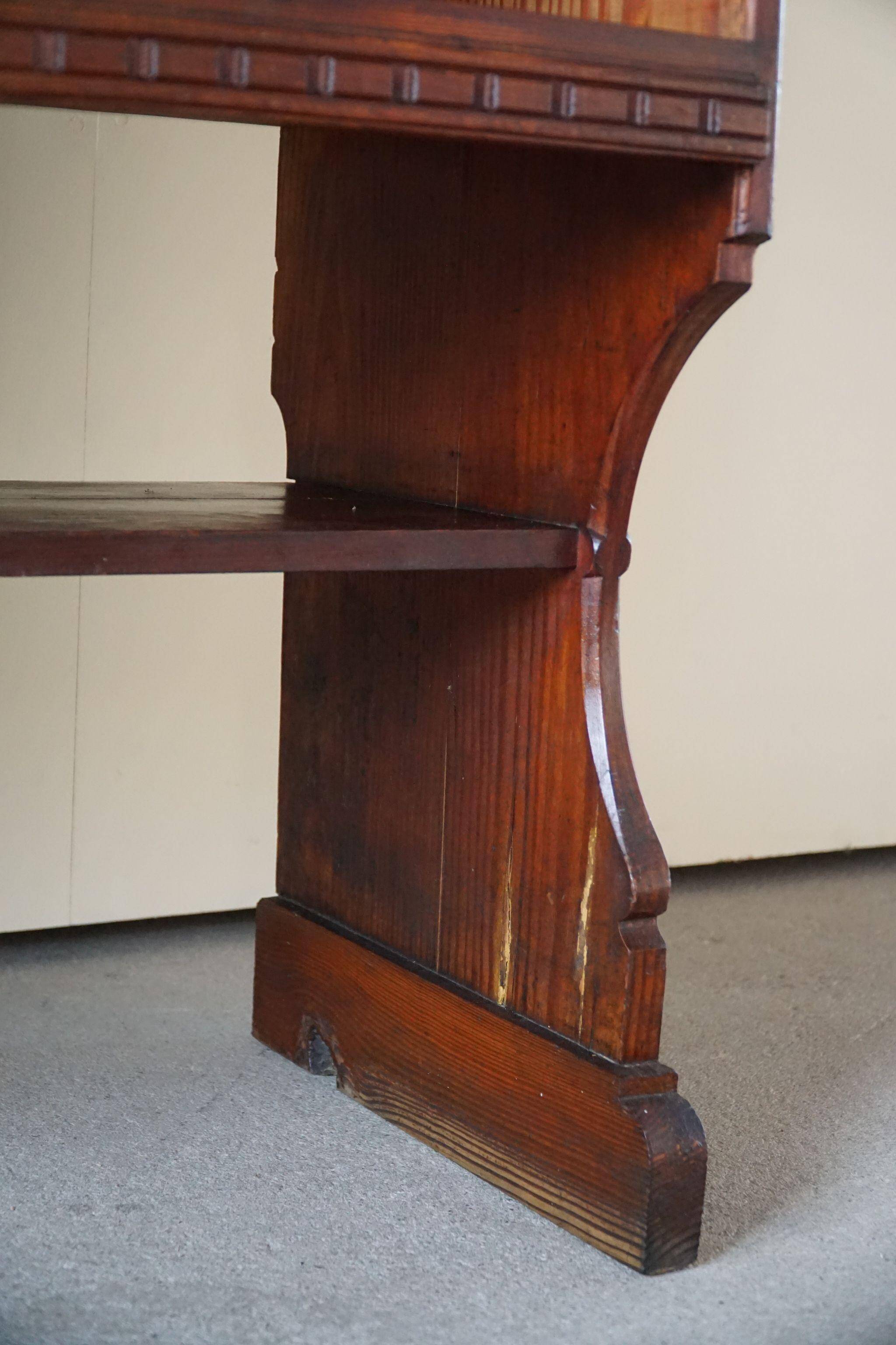 Martin Nyrop Library by Rud. Rasmussen in Oregon pine, Danish Modern, 1905