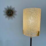 Old metal and persplex floor lamp, French design, vintage 60s