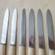 Set of 6 Pradel table knives stainless steel serrated blades, bakelite handles