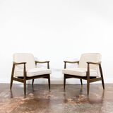 Pair of GFM-87 armchairs by Juliusz Kędziorek, GFM, Poland, 1960s
