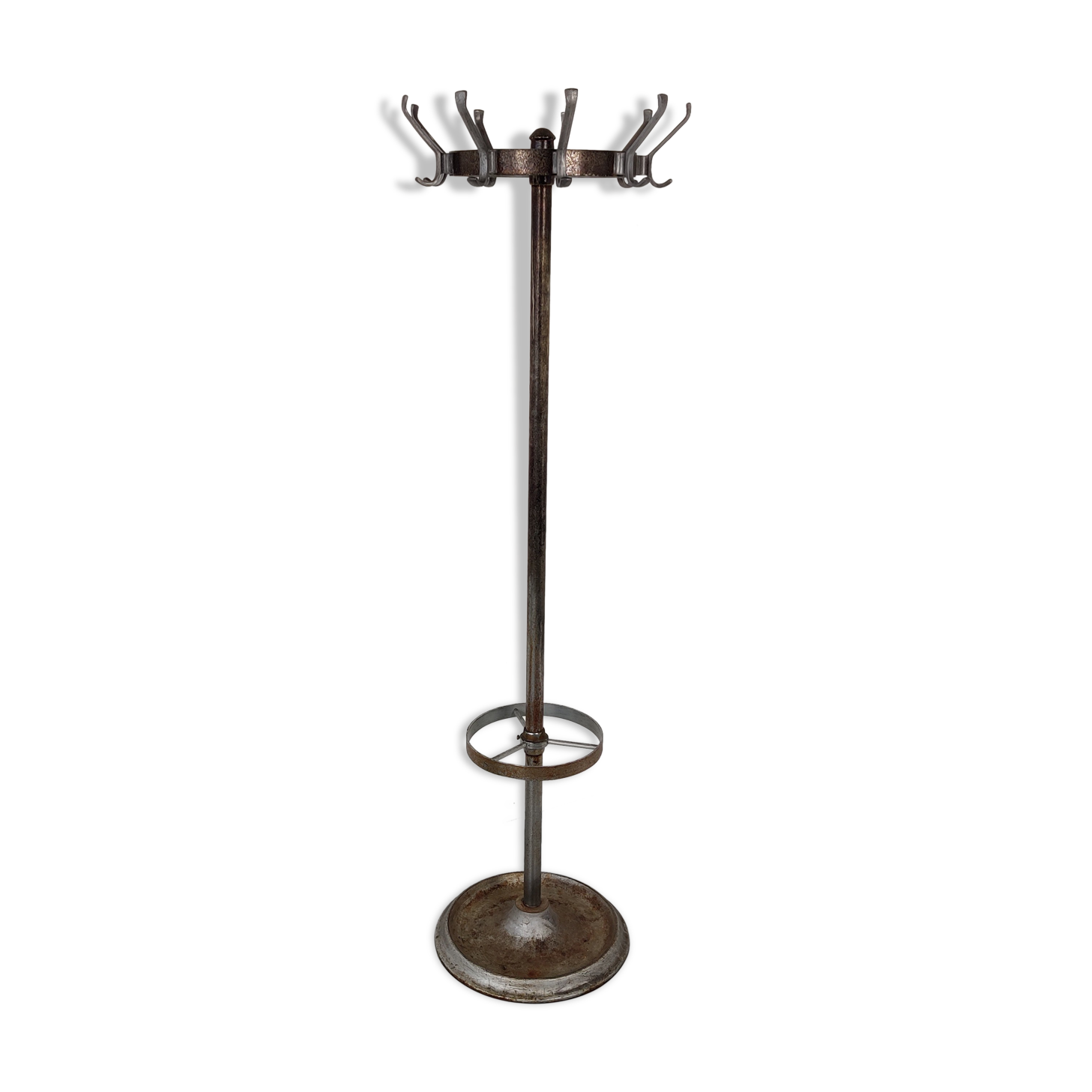 Cast iron coat hanger from the 1950s