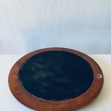 Large round mirror