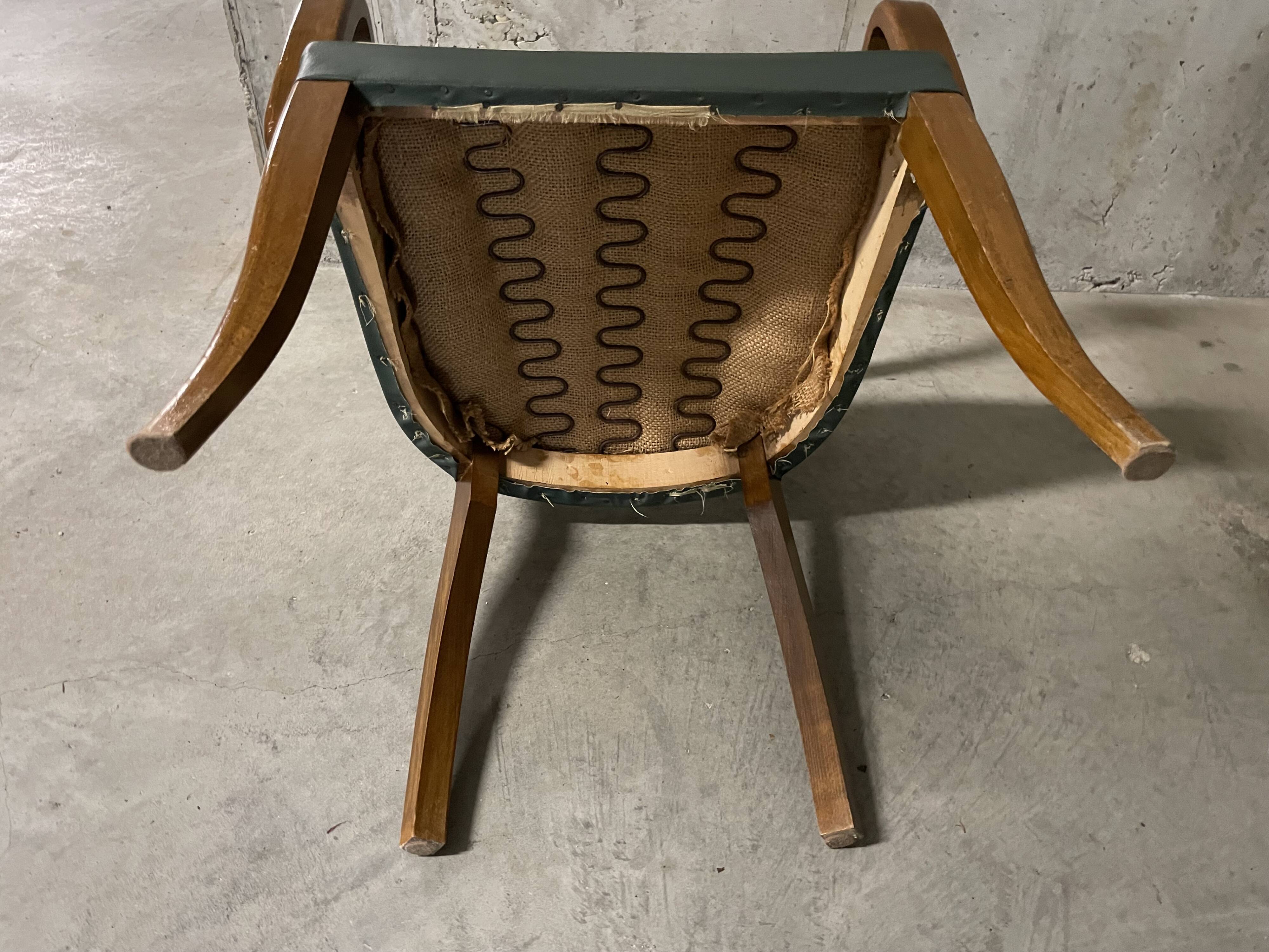 Fauteuil bridge, années 50