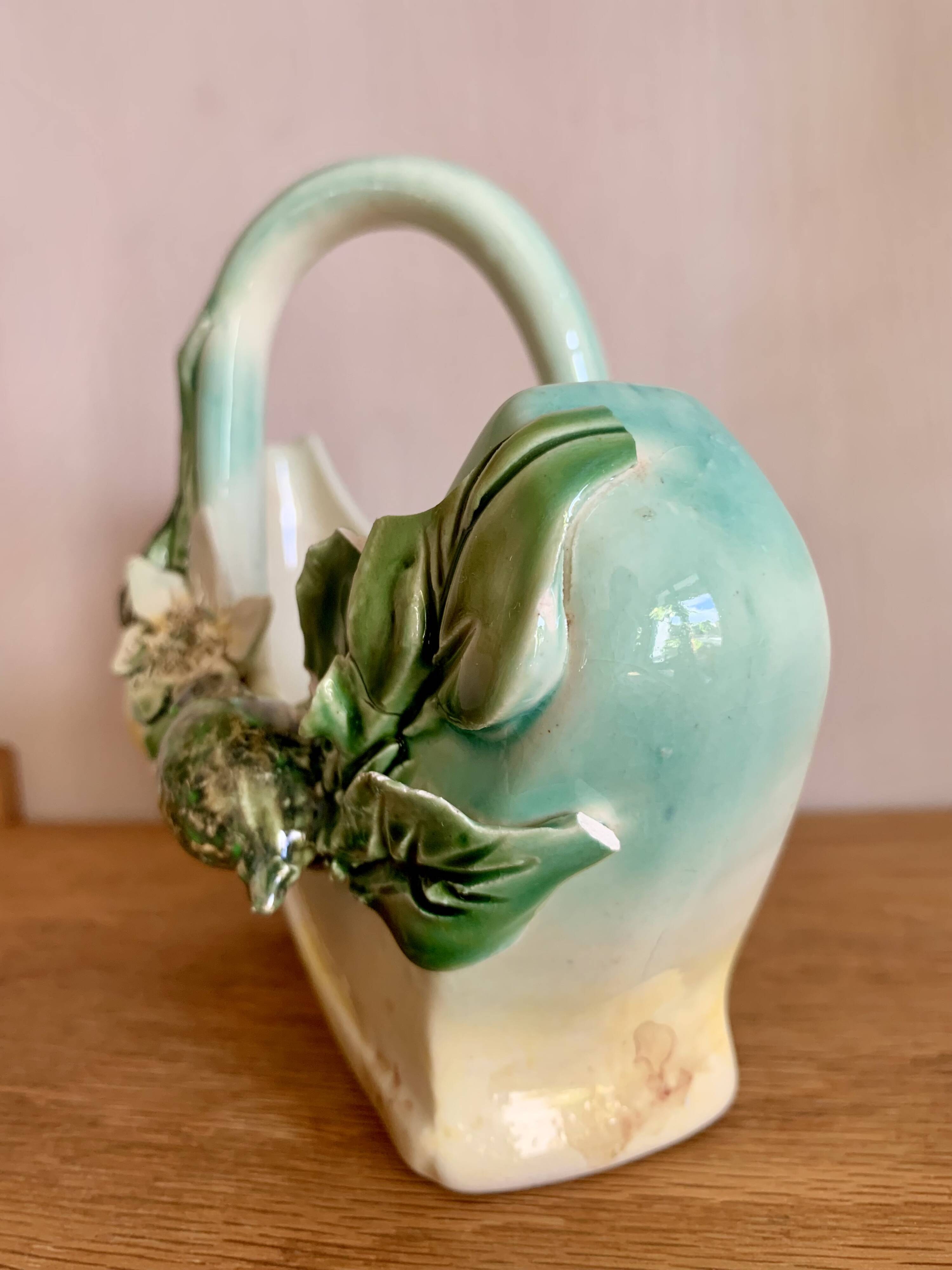 Old Lonchamp earthenware basket