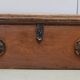 Massive ash chest and iron handles - mid-19th century