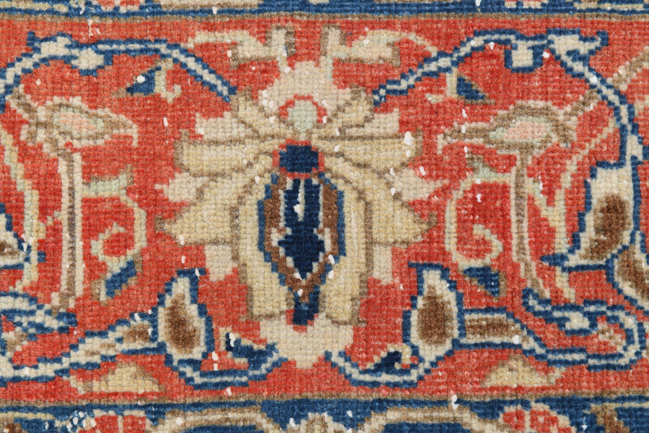 Grand Tapis Persan Ancien 300x397 cm, Médaillon et Motifs Floraux