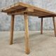 Antique dining table rustic work table chestnut wood 68x170 cm