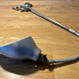 Vintage flexible metal workshop lamp with vice attachment