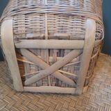 Vintage rattan basket
