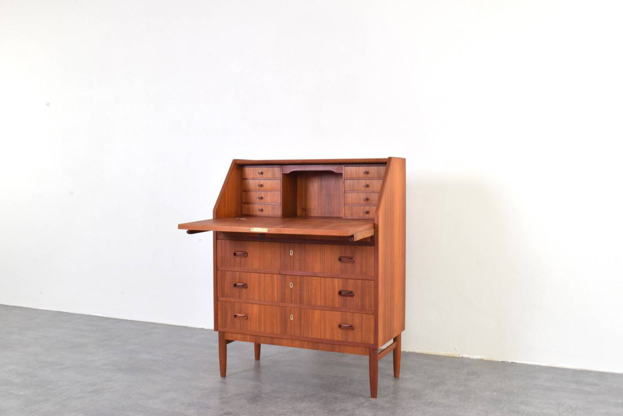 Mid-Century Danish Teak Secretary, 1960s.