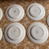 Lot de 7 assiettes Digoin Sarreguemines