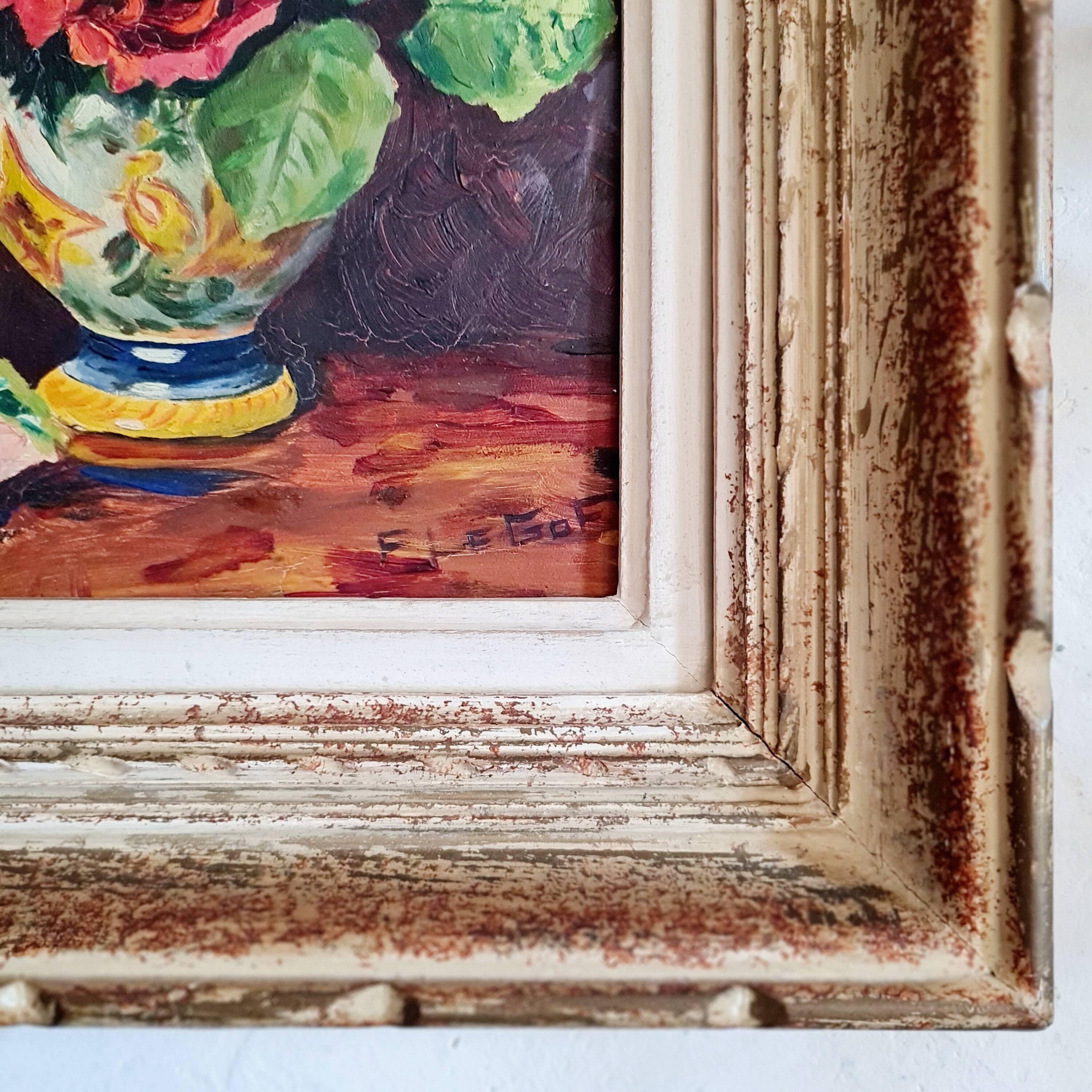 Painting old bouquet painting