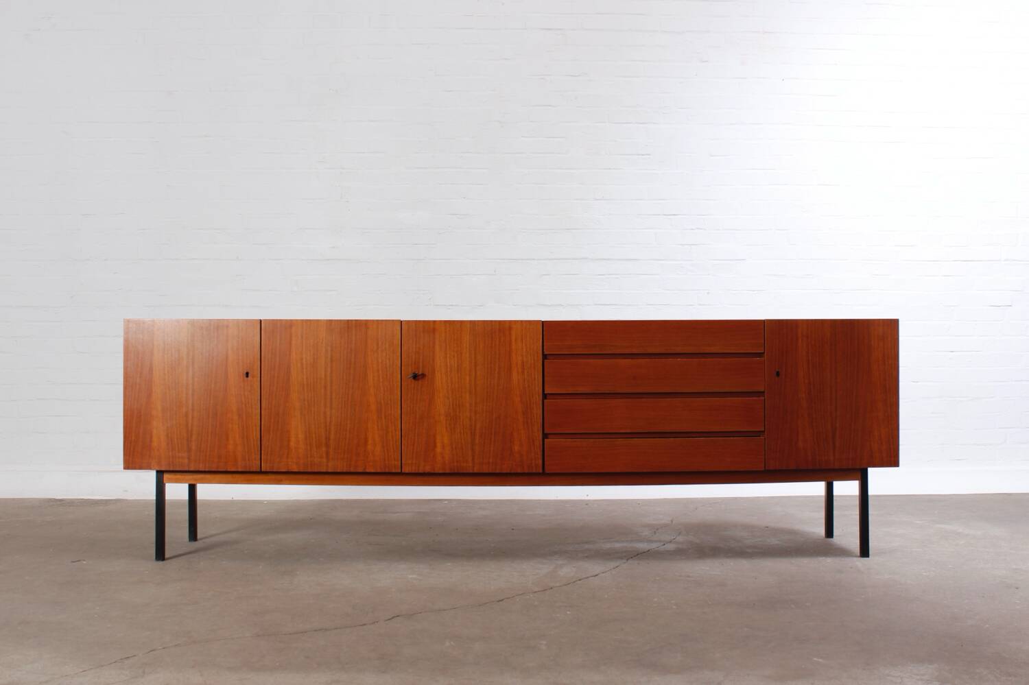 Buffet xxl vintage en teck danois mid century design 60s 70s