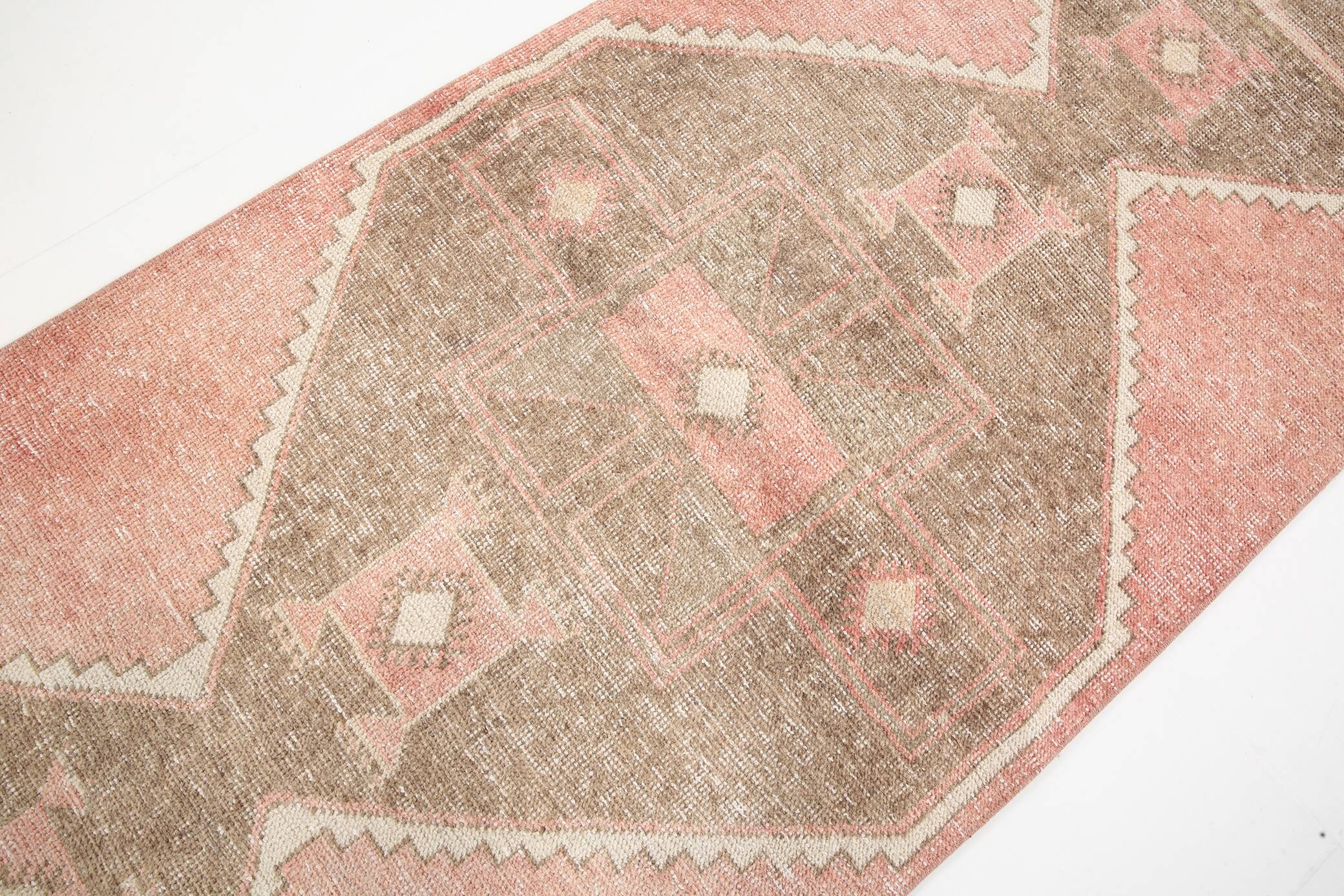 Turkish Rug Runner, 91x379Cm
