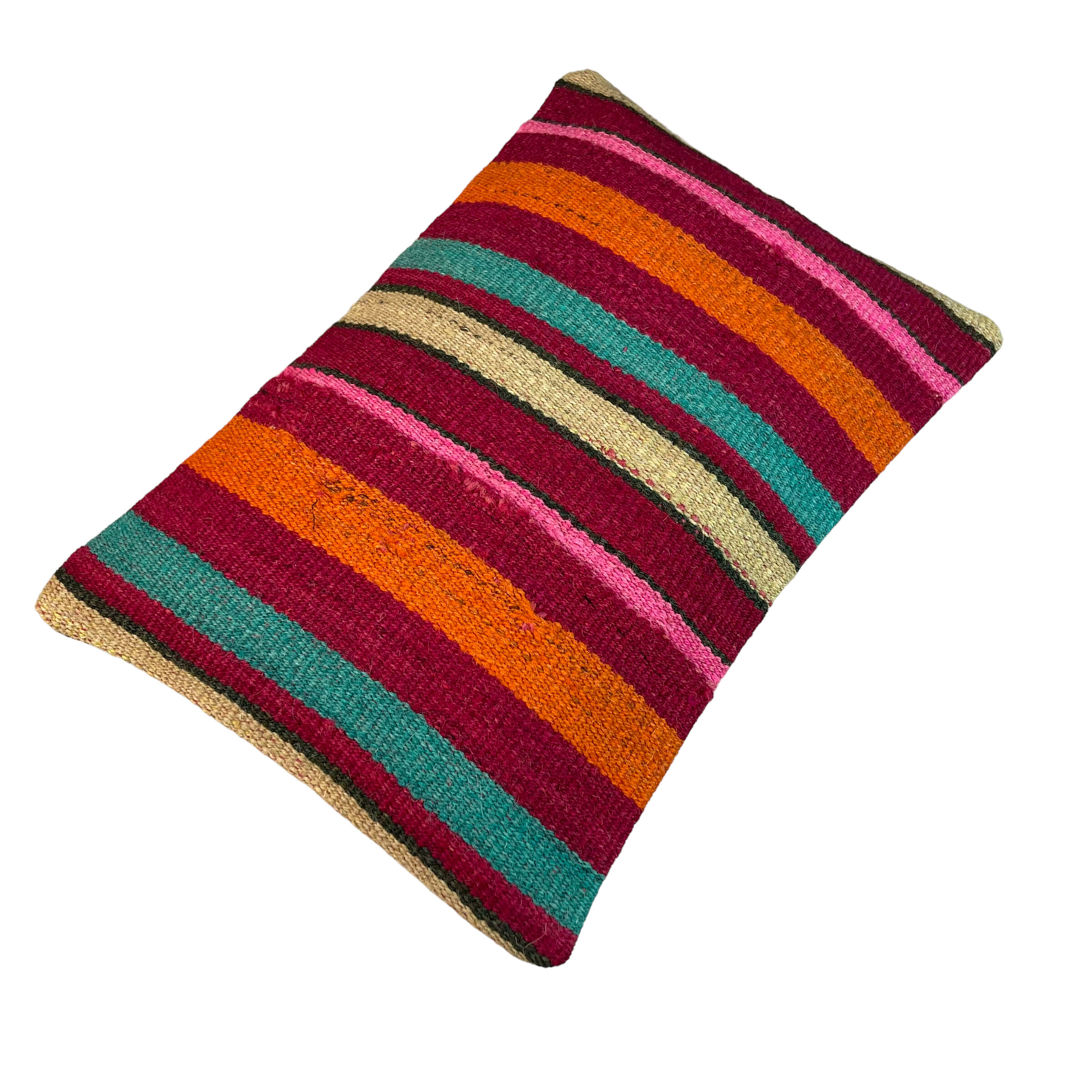 Vintage turkish kilim cushion cover, 30 x 50 cm