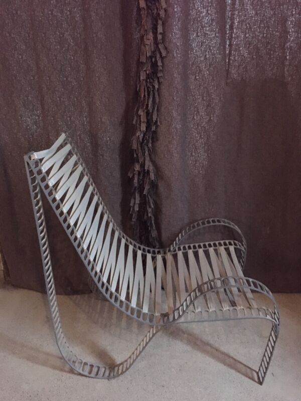 Fauteuil relax design 1980 + ottoman