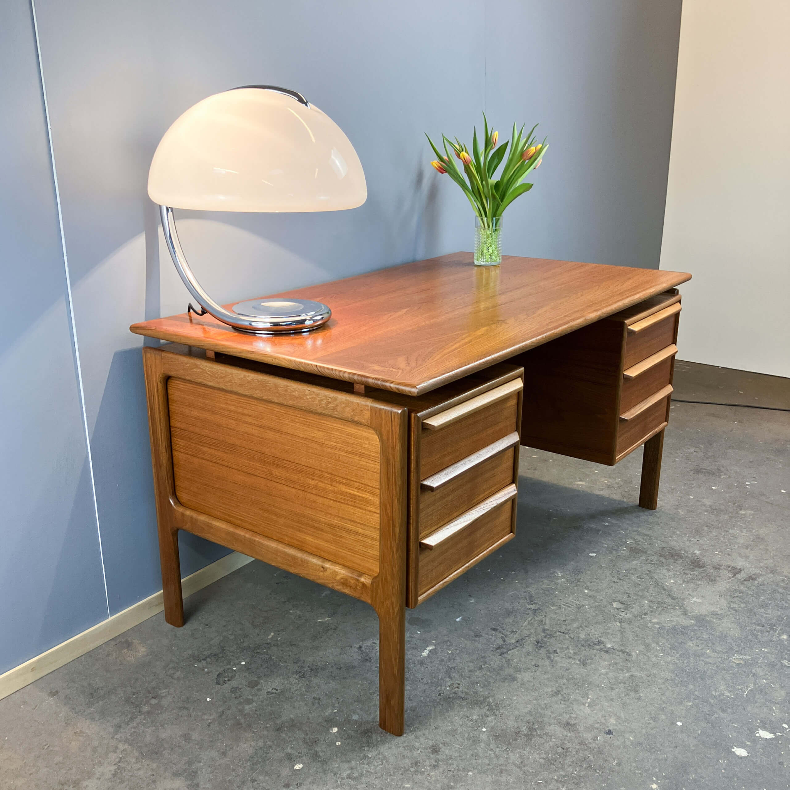Desk by G.V. Gasvik for GV Møbler, teak, 1960s