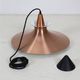 Mid-century pendant lamp / copper / aluminium / Danish modern design / 1960s / 1970s