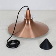 Mid-century pendant lamp / copper / aluminium / Danish modern design / 1960s / 1970s
