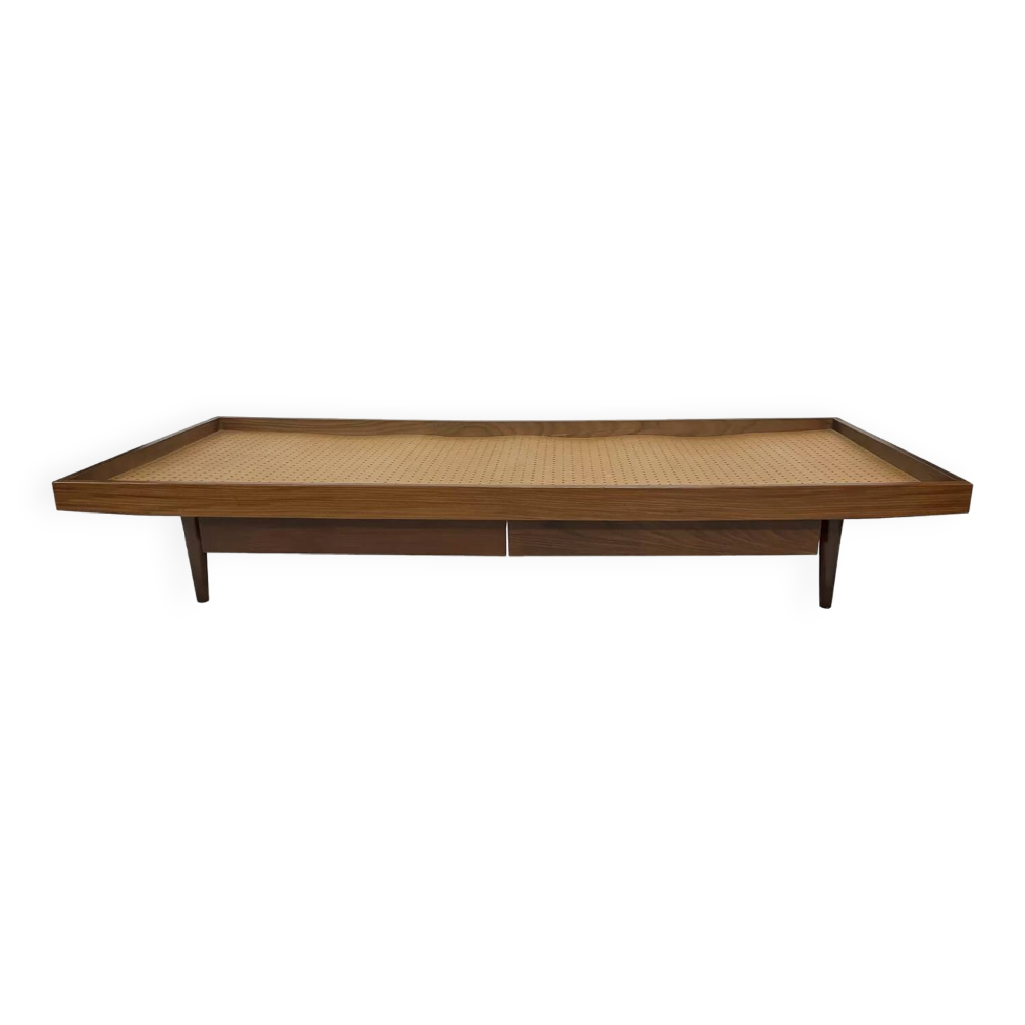 Vintage mid century daybed teak design with drawers