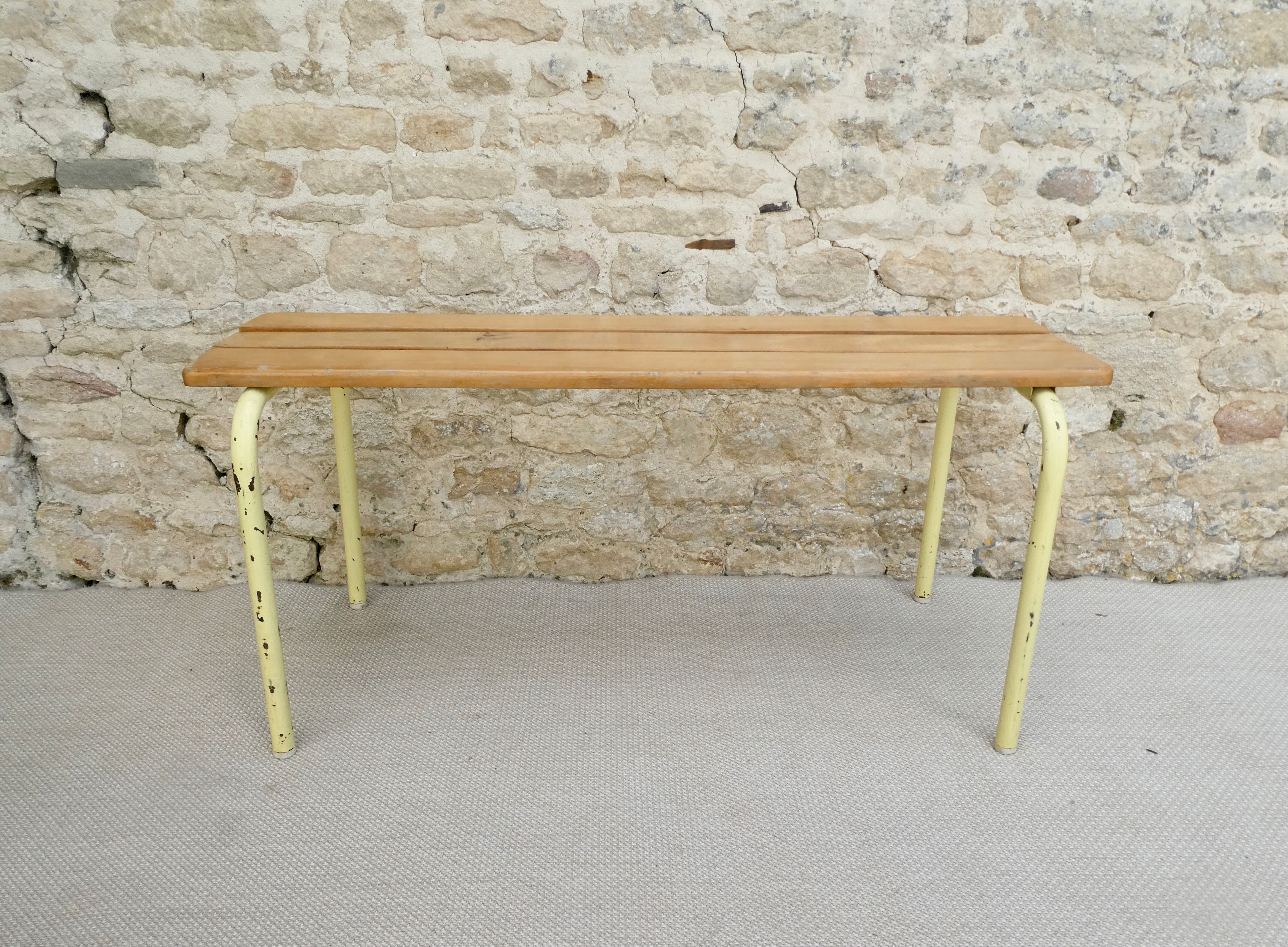 School bench from the 80s