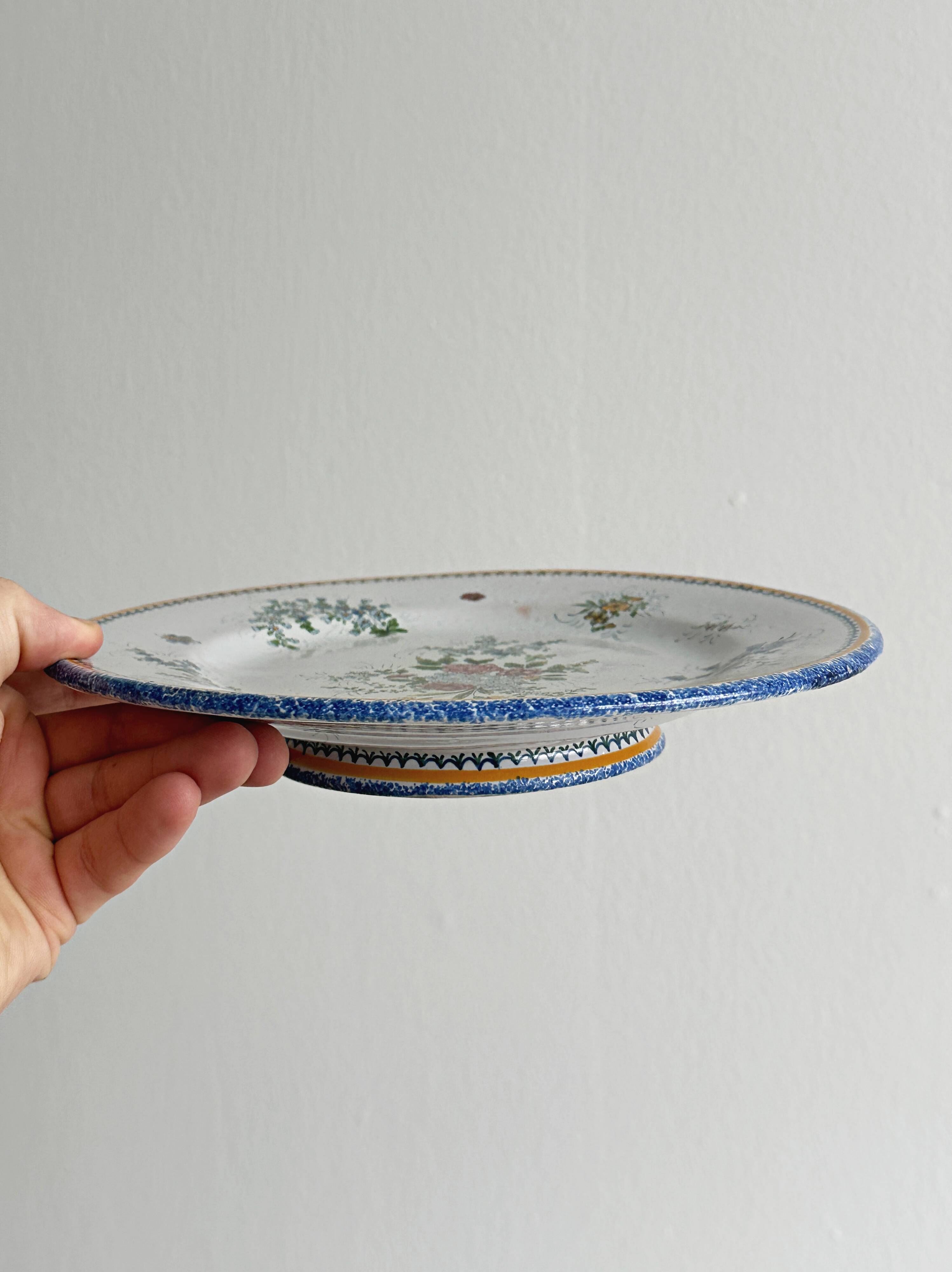 Old ceramic plate