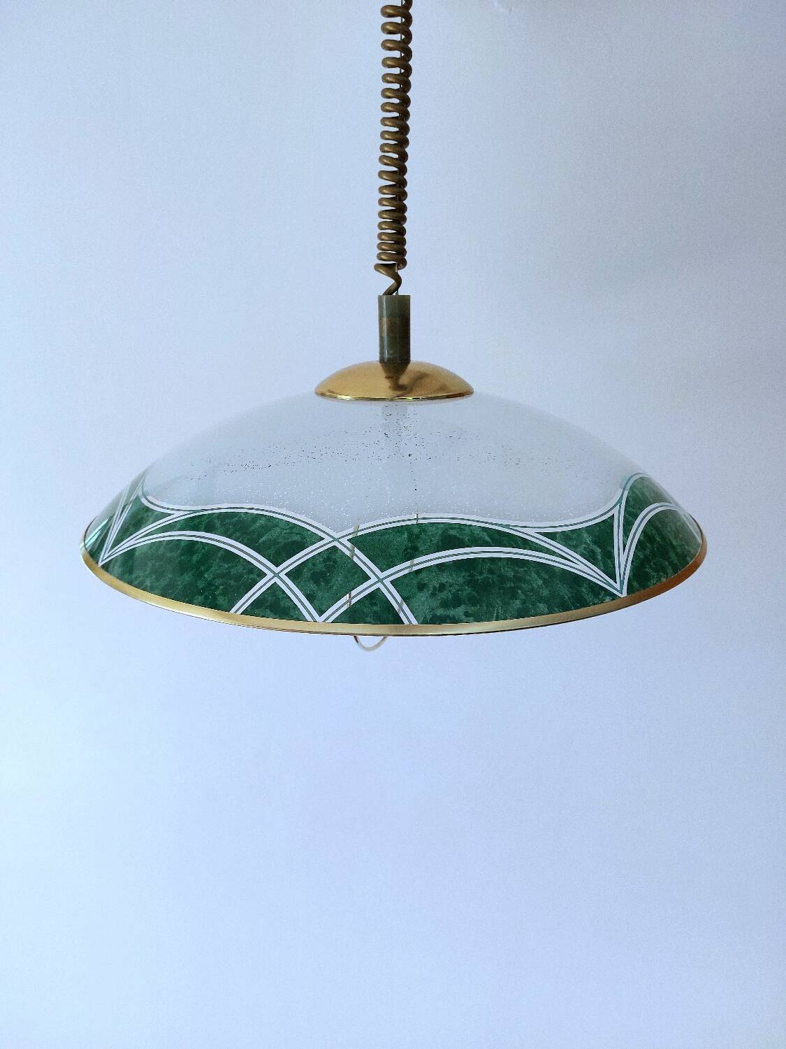 Suspension monte et baisse verre vintage italienne
