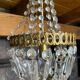 Lustre ancien montgolfière avec pampilles