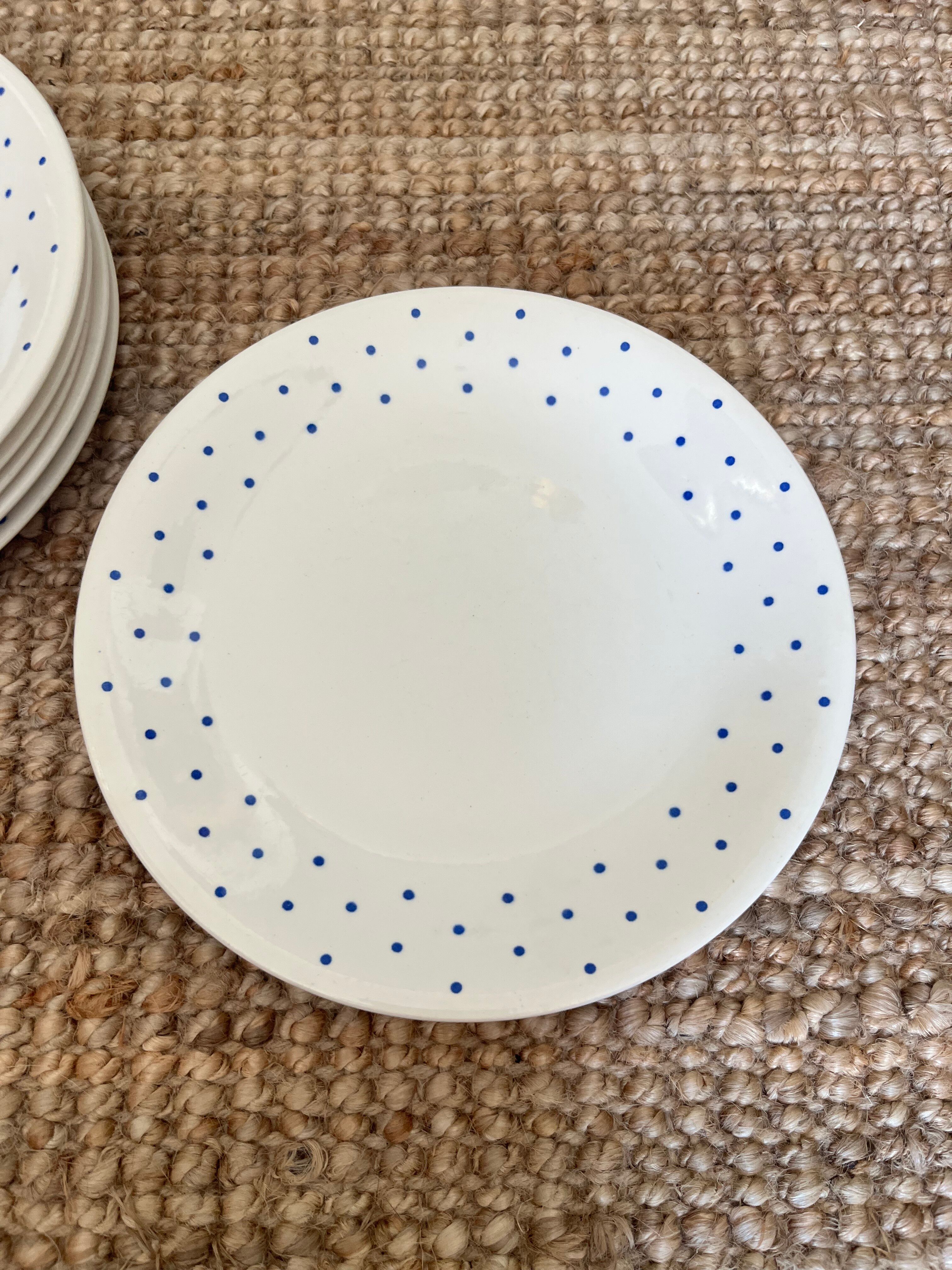6 assiettes plates boch