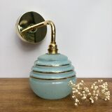 Sconce vintage globe in shortbread glass