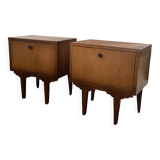2 tables de chevet en bois