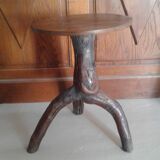Brutalist stool tripote.vintage