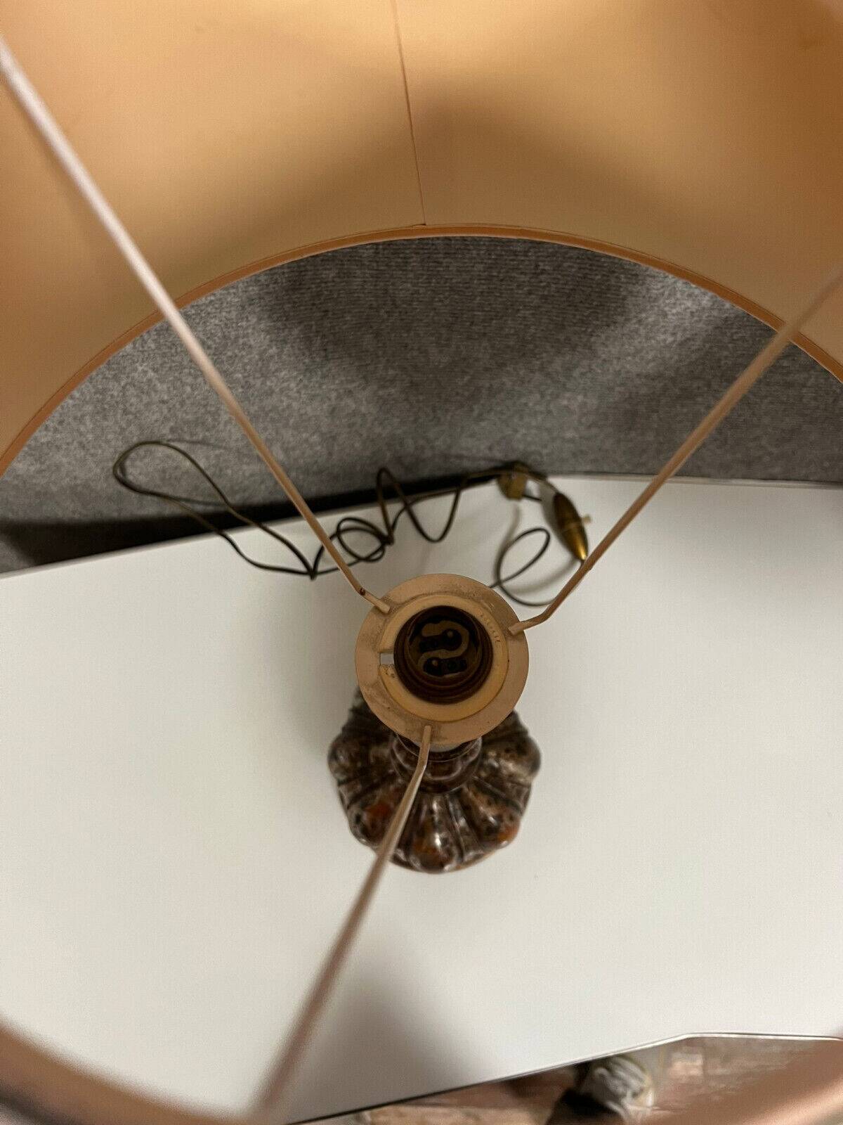 Paire de lampes chandeliers en bois doré et argenté, circa 1900
