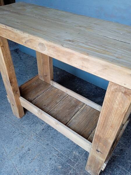 Workbench 120cm old solid wood