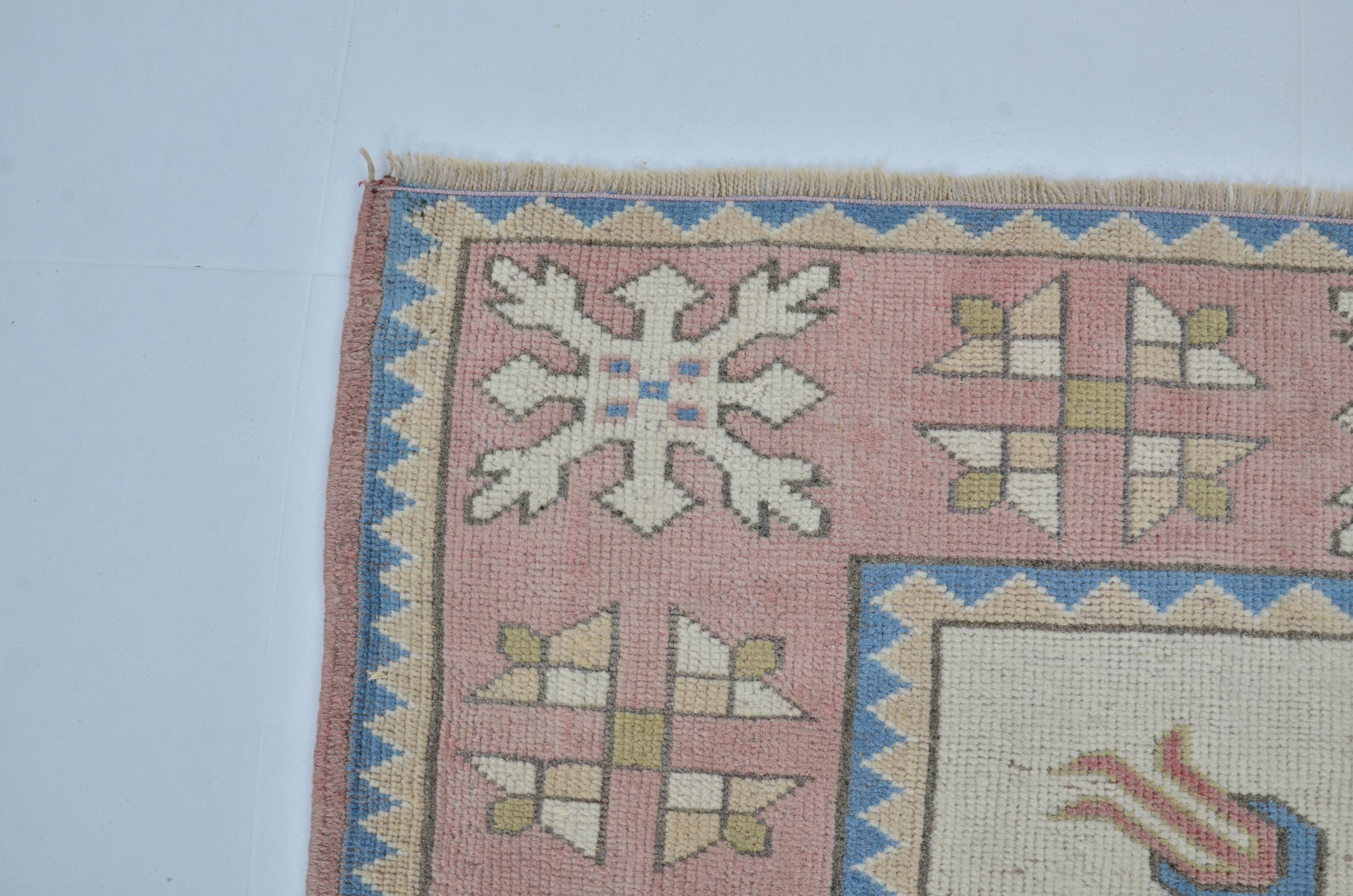Oushak Handknotted Vintage Rug sku 2413